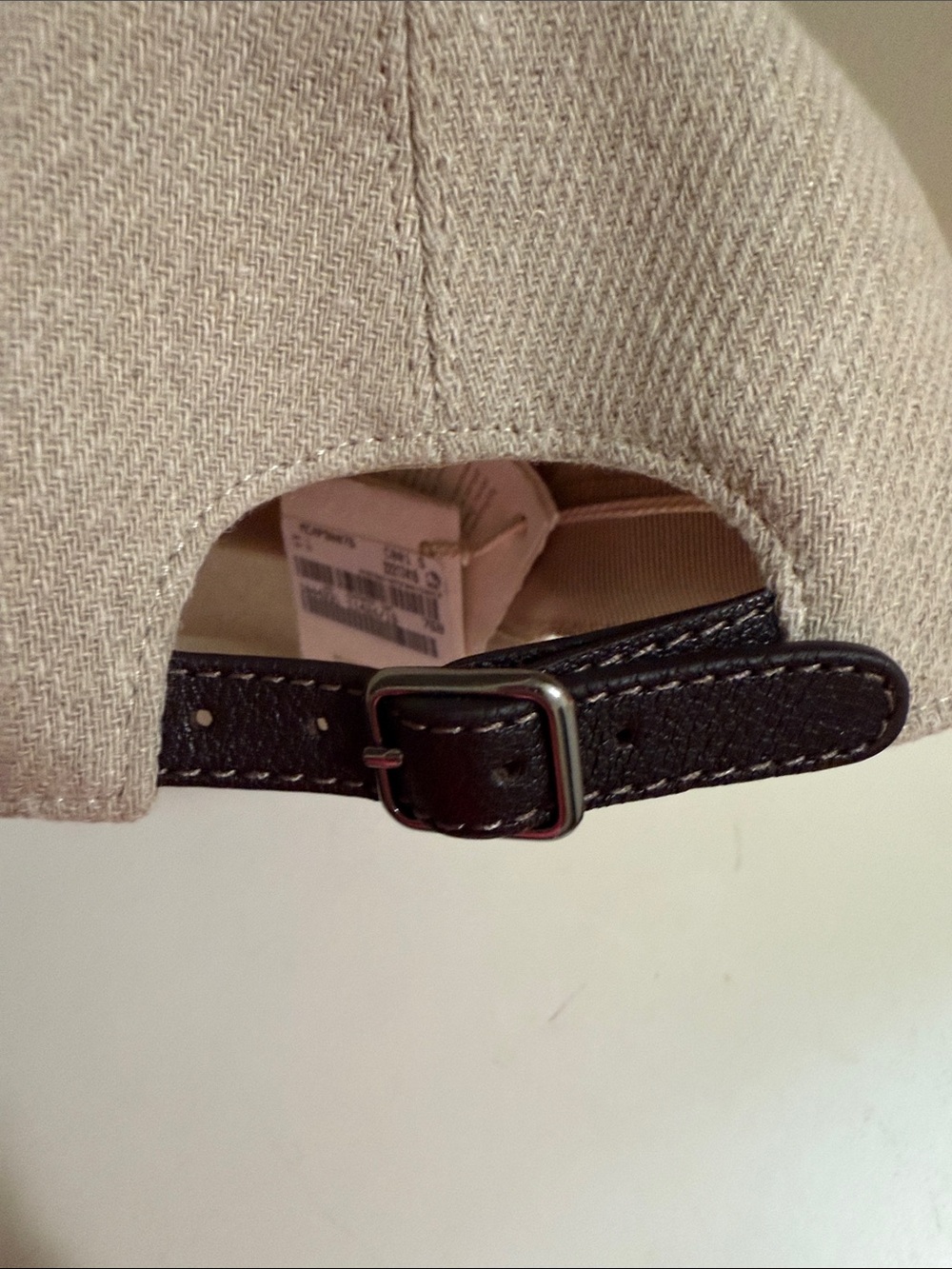 Brunello Cucinelli Taupe Baseball Cap with Black Monili - Picture 9 of 11